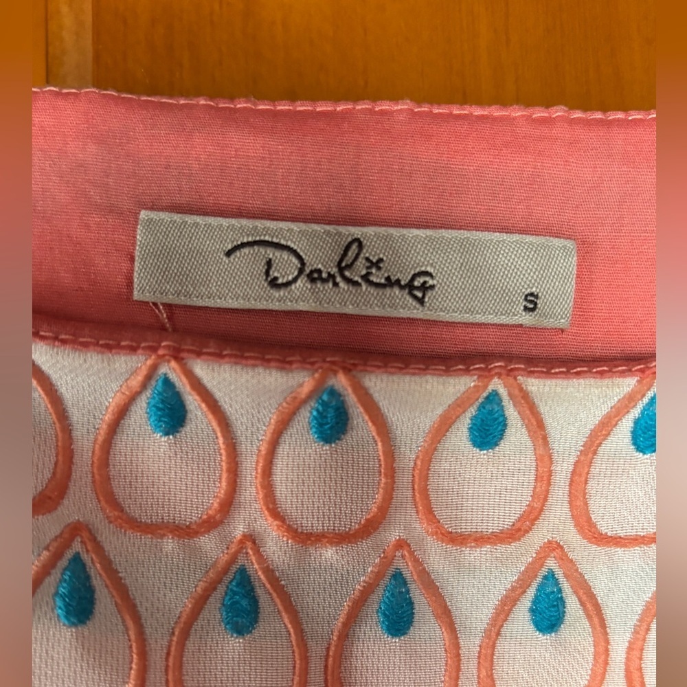 Darling London Embroidered Teardrop Print Dress – Size Small - Picture 4 of 8